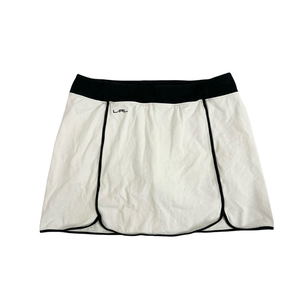 Ralph Lauren tennis mini skirt colorblock women’s small black white athletic‎